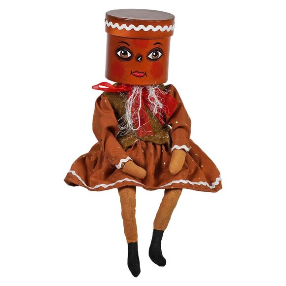 Gretta Gingerbread Box Head Doll - Picture 2 of 3